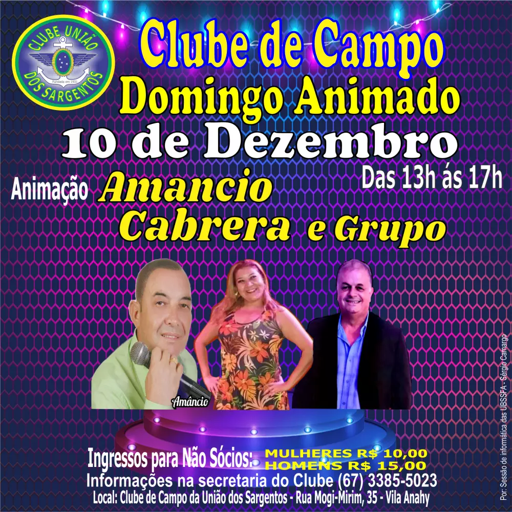 Domingo Animado no Clube de Campo 10/12/2023